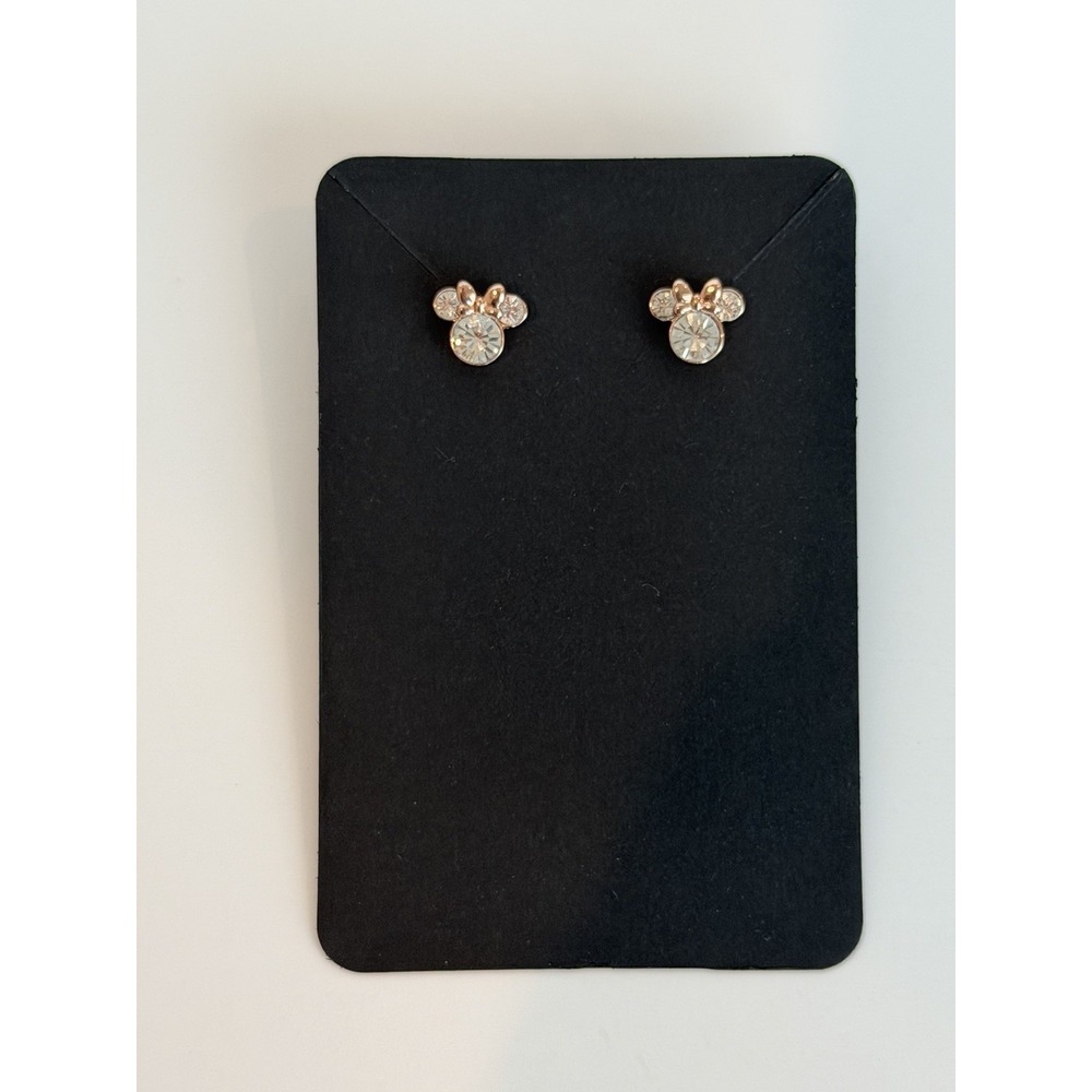 Disney Minnie Mouse Rose Gold Stud Earrings